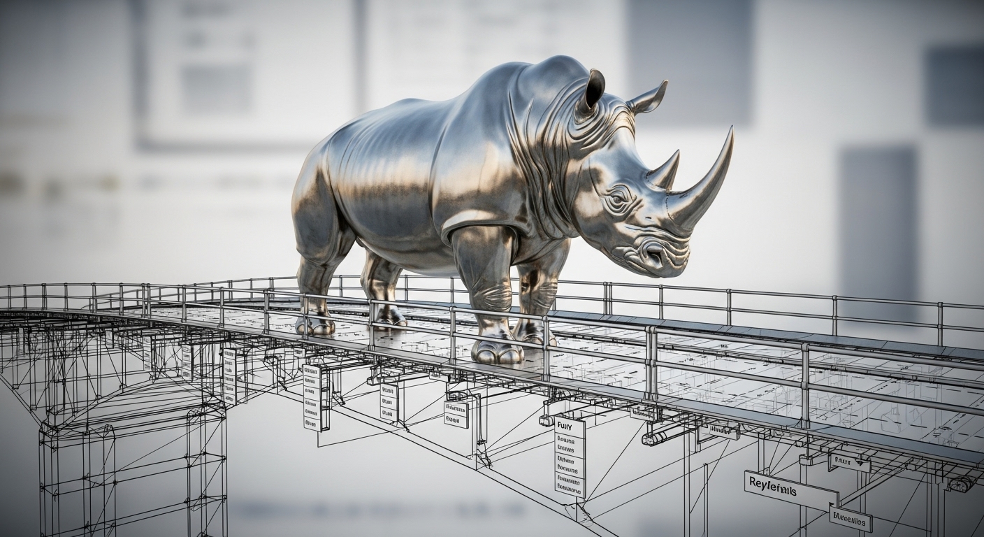 Rhino to Revit without going crazy. Image of a silver metallic rhinosorus